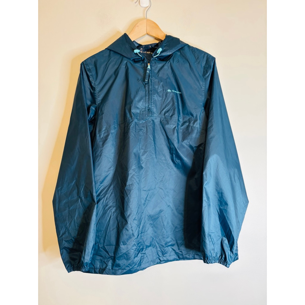 Quechua Womens Waterproof Hiking Raincoat Decathlon S/M Blue Gorpcore Outdoor - Picture 3 of 14